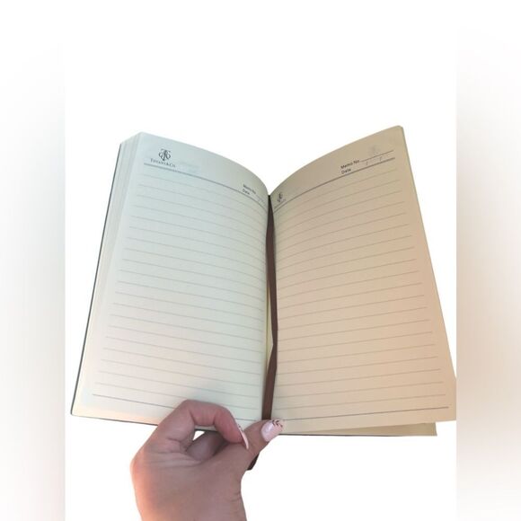 TIFFANY & CO. Suede Leather Notebook & Pen - Picture 7 of 9